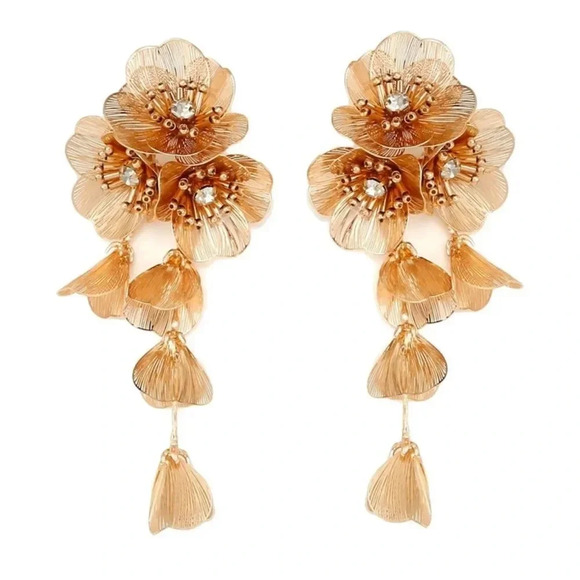 Zara Kate Middleton Famous Cascading Floral Earrings - Picture 9 of 15